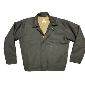 LAPCO FR Cat3 Jacket Duck Canvas Fire Flame Resistant Heavy Duty Sz Large Blue